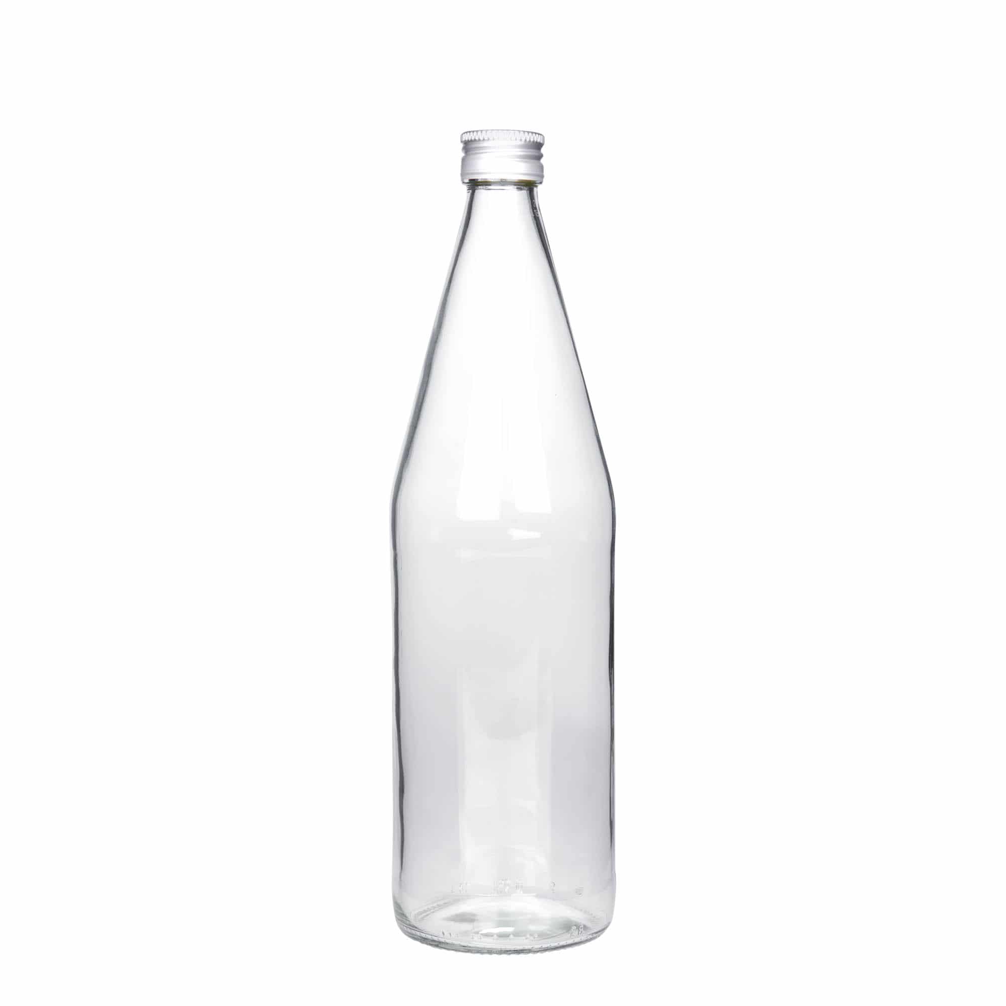 750 ml univerzálna fľaša tvar mrkvy, sklo, hrdlo: PP 28