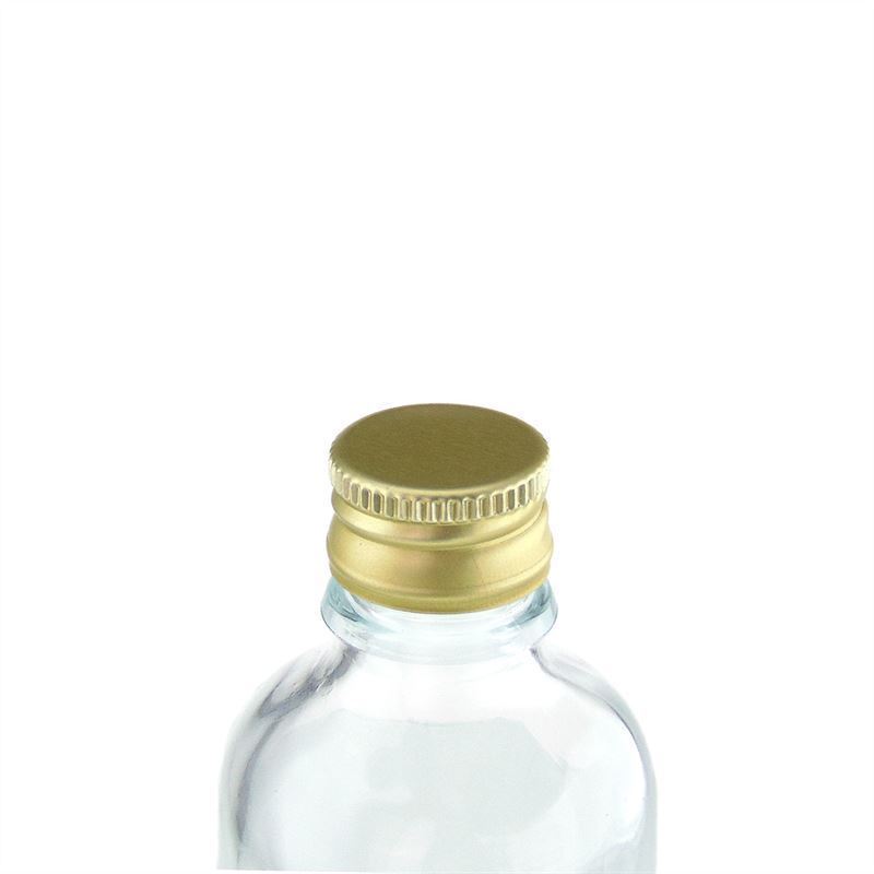 Závitové uzáver, kovový, zlatý, pre hrdlo: PP 18 Závitové uzáver, kovový, zlatý, pre hrdlo: PP 18