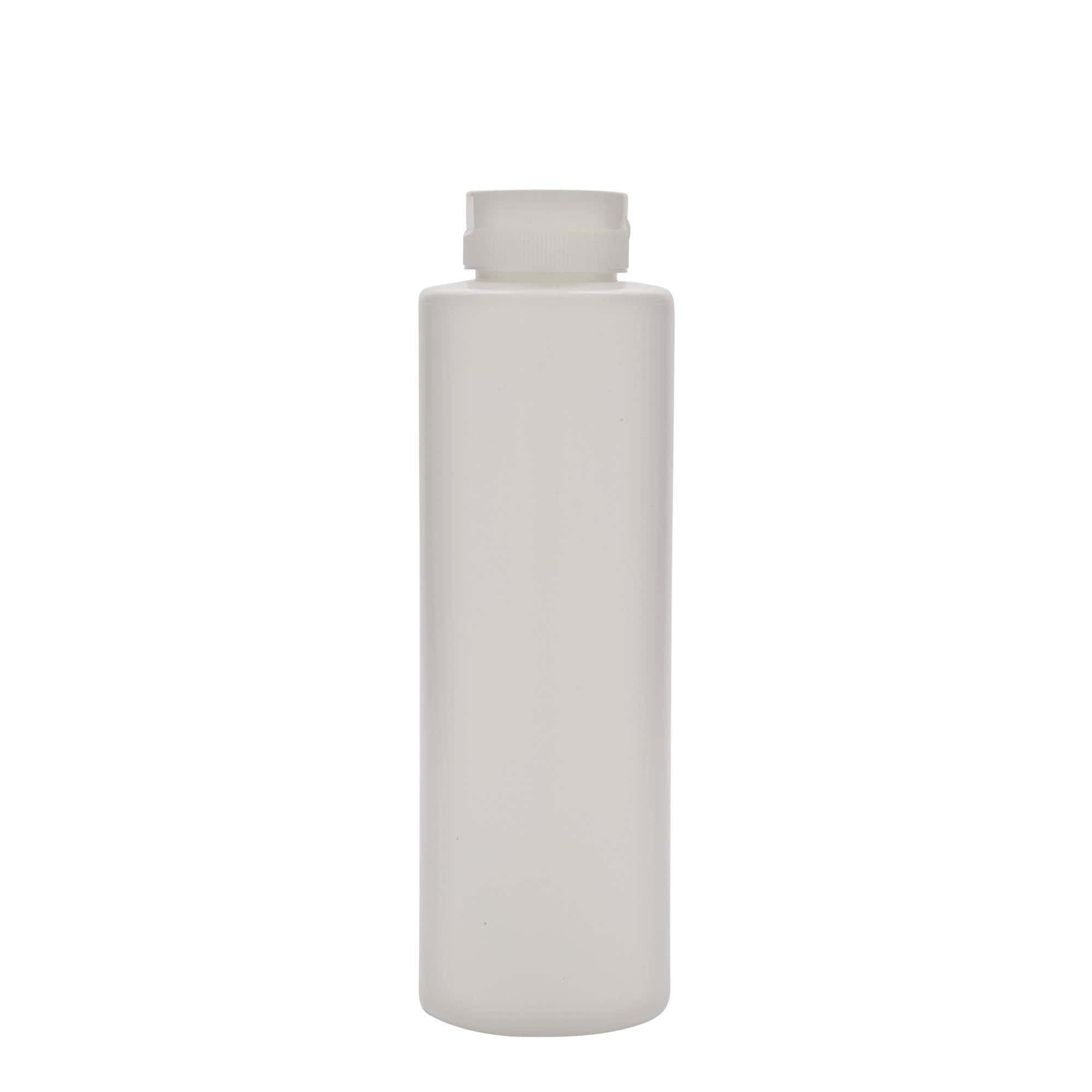 500 ml fľaša na omáčku, LDPE plast, biela, hrdlo: 38/400