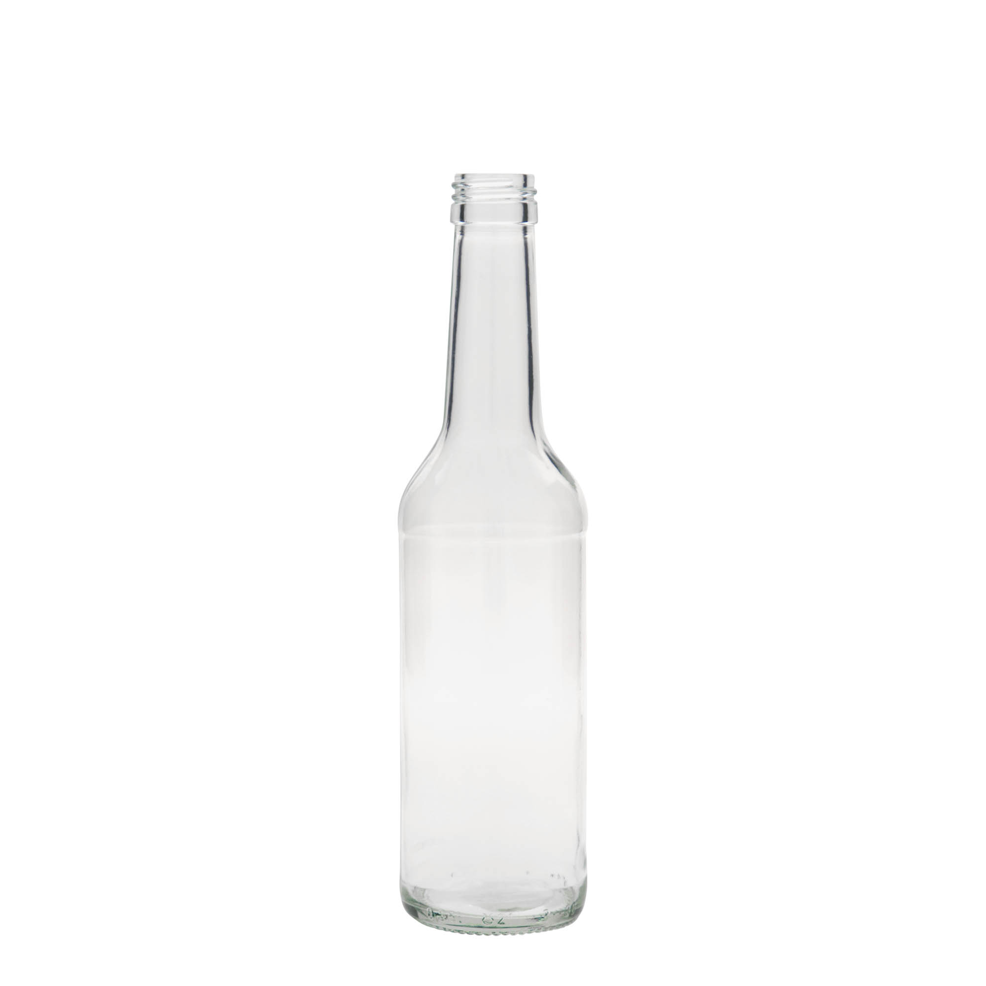350 ml sklenená fľaša s priamym hrdlom, hrdlo: PP 28
