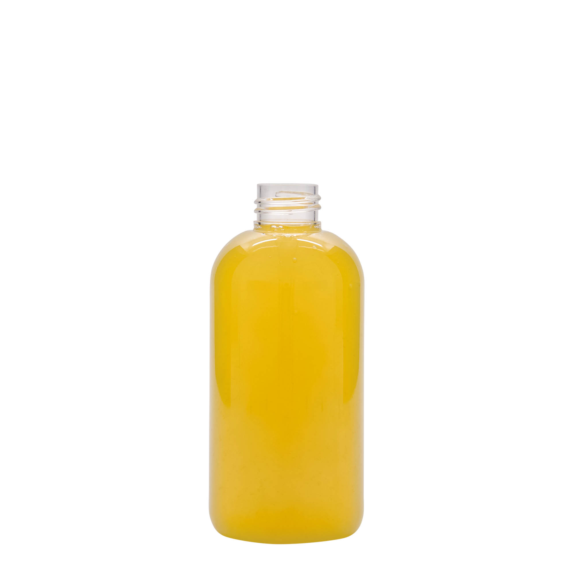 200 ml PET fľaša 'Boston', plast, hrdlo: 24/410 200 ml PET fľaša 'Boston', plast, hrdlo: 24/410