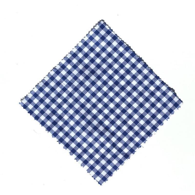 Textilné dečky kárované 12 x 12, štvorcové, textil, tmavomodrá farba, hrdlo: TO38-TO53 Textilné dečky kárované 12 x 12, štvorcové, textil, tmavomodrá farba, hrdlo: TO38-TO53