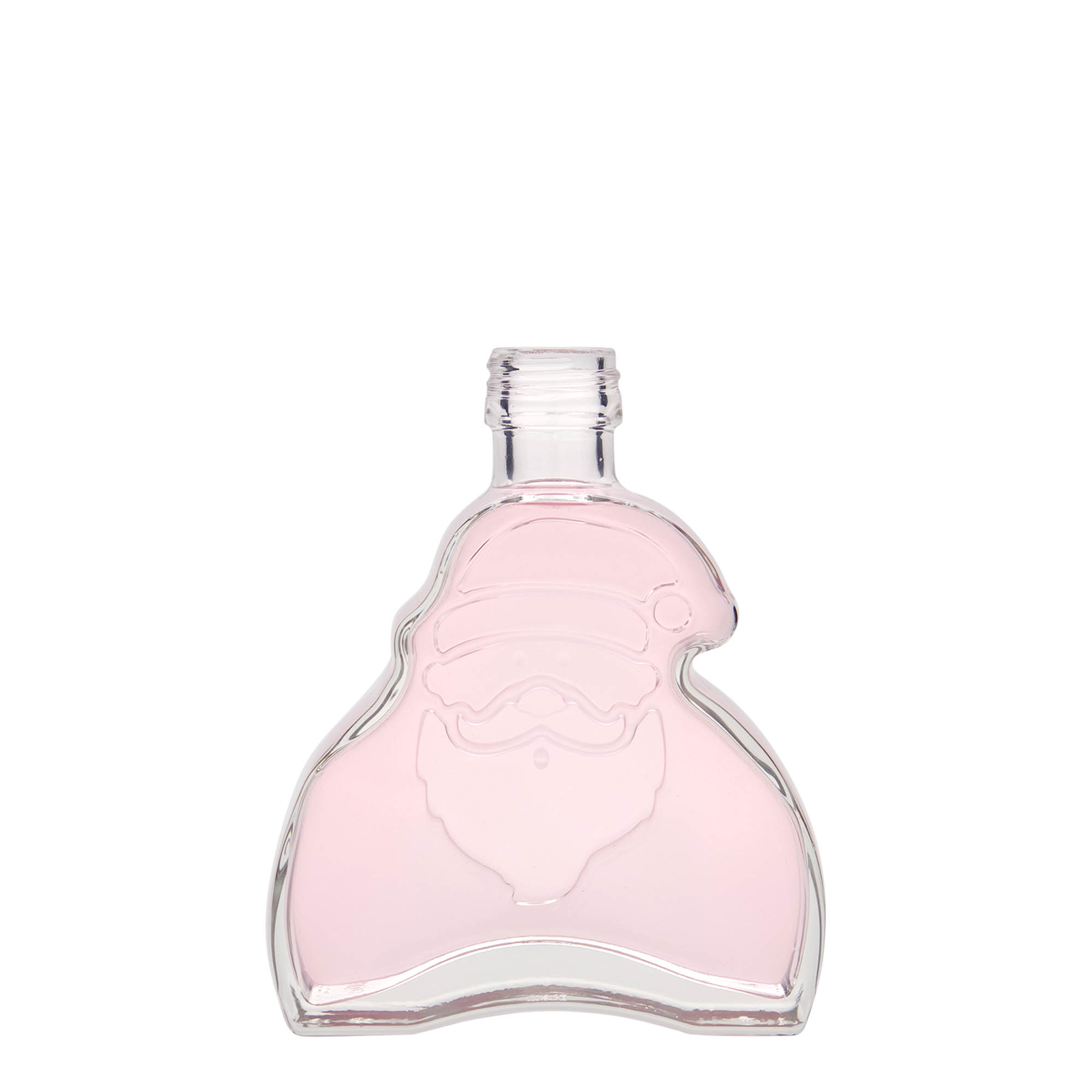 200 ml sklenená fľaša 'Santa Claus', hrdlo: PP 28