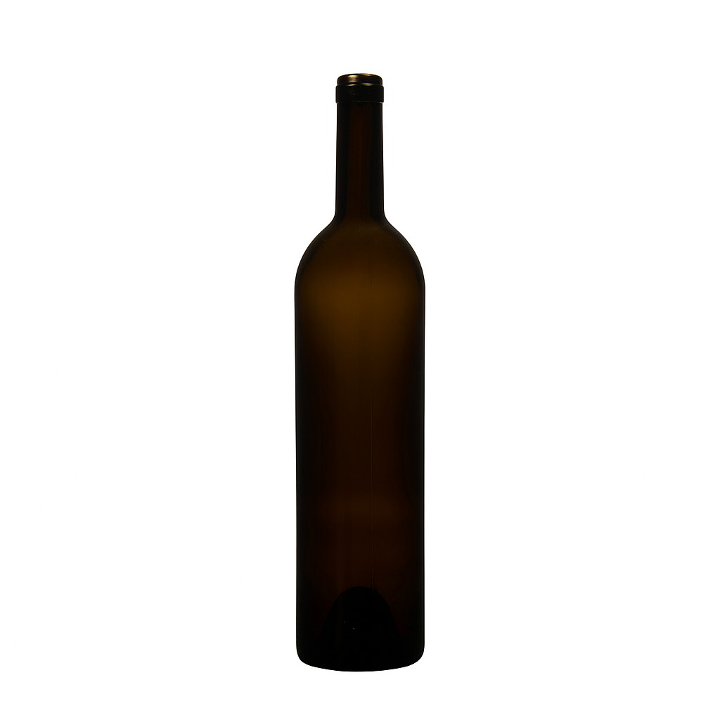 750 ml fľaša na víno 'Liberty', antikzelená, hrdlo: korok