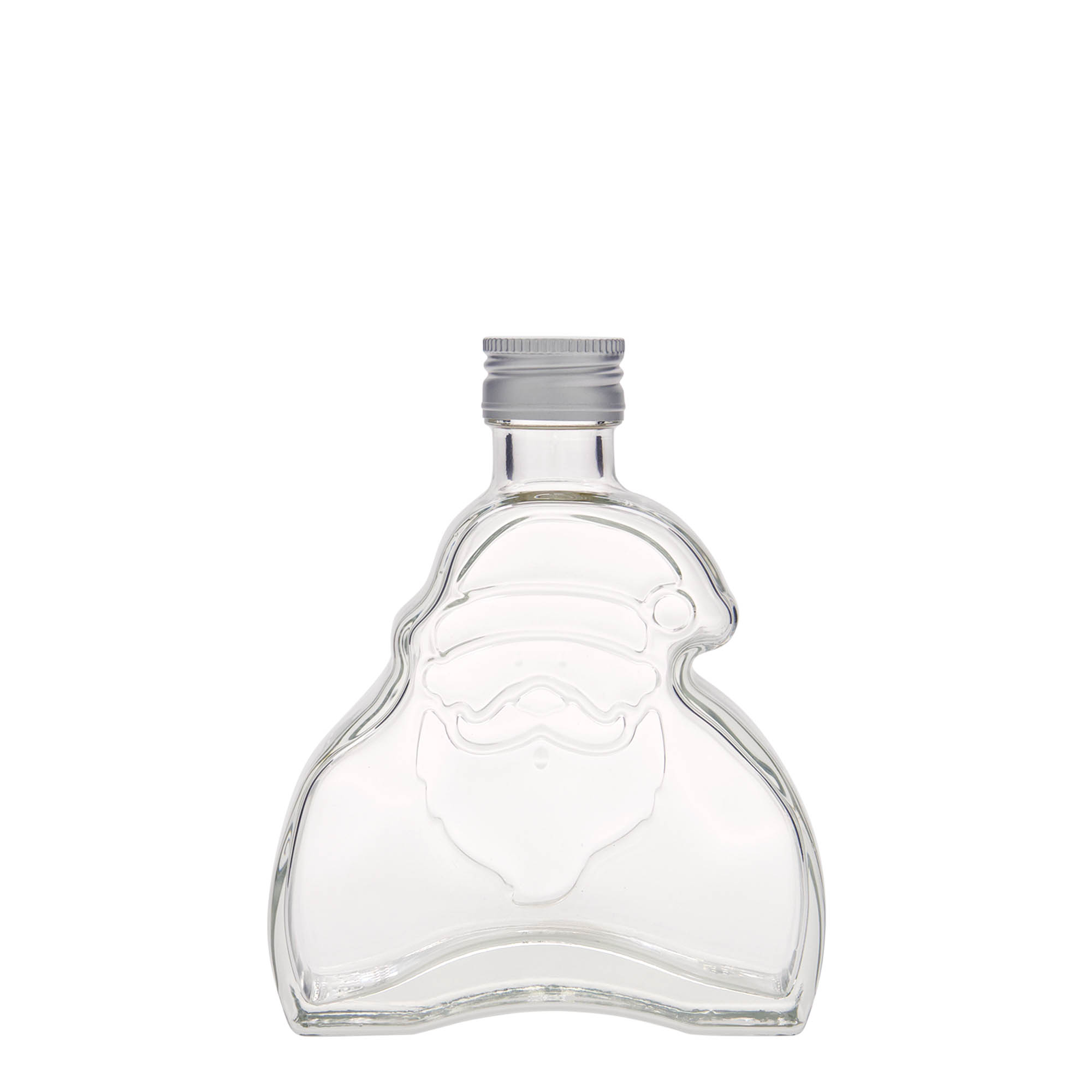 200 ml sklenená fľaša 'Santa Claus', hrdlo: PP 28