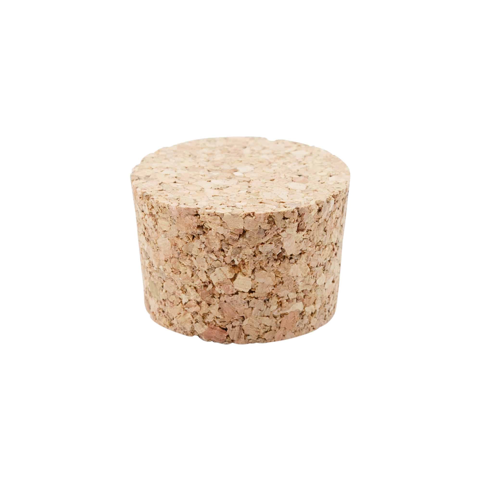 Špicaté zátky 38-42 x 27, lisovaný korok, béžová farba, pre hrdlo: korok Špicaté zátky 38-42 x 27, lisovaný korok, béžová farba, pre hrdlo: korok