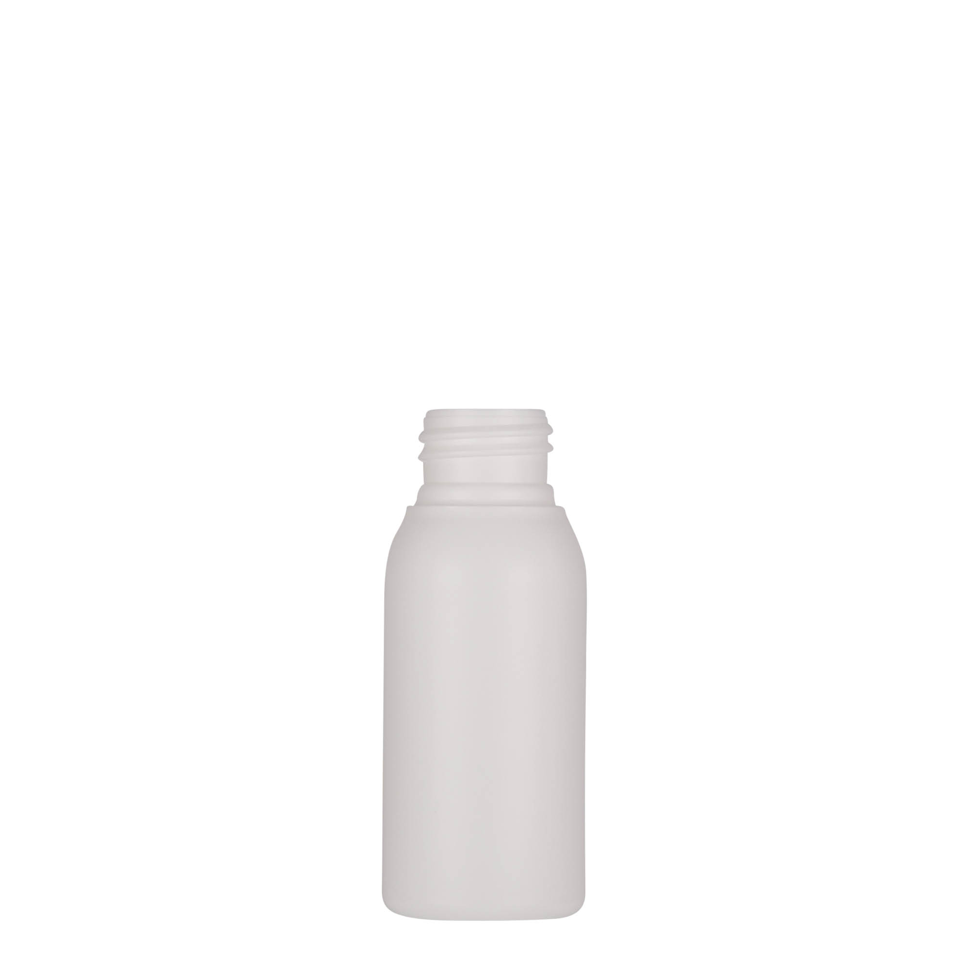 50 ml plastová fľaša 'Tuffy', HDPE, biela, hrdlo: 24/410