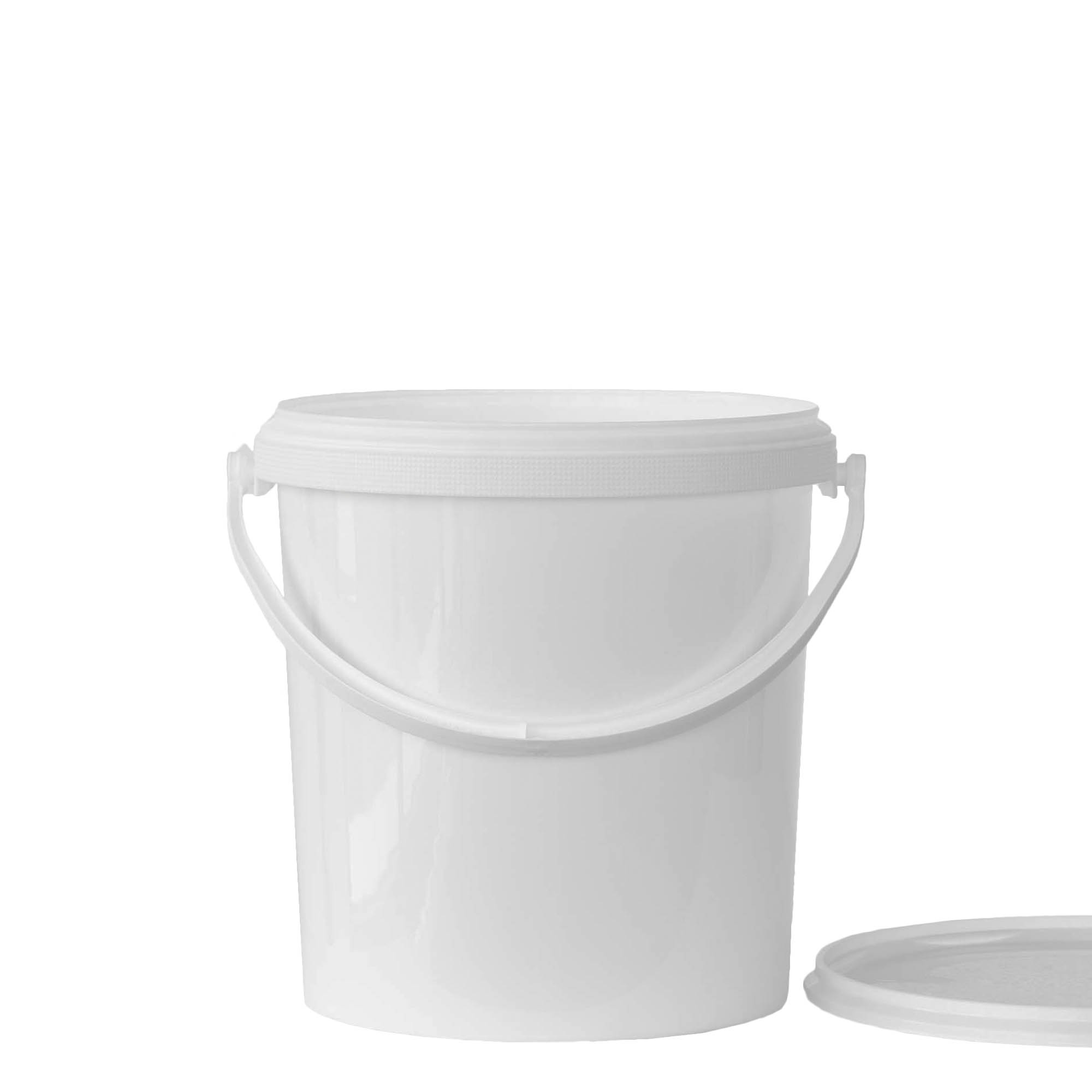 6 l vedro, PP-plast, biele