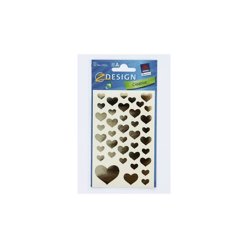 Zweckform nálepky 'Srdcia', papier, zlaté Zweckform nálepky 'Srdcia', papier, zlaté