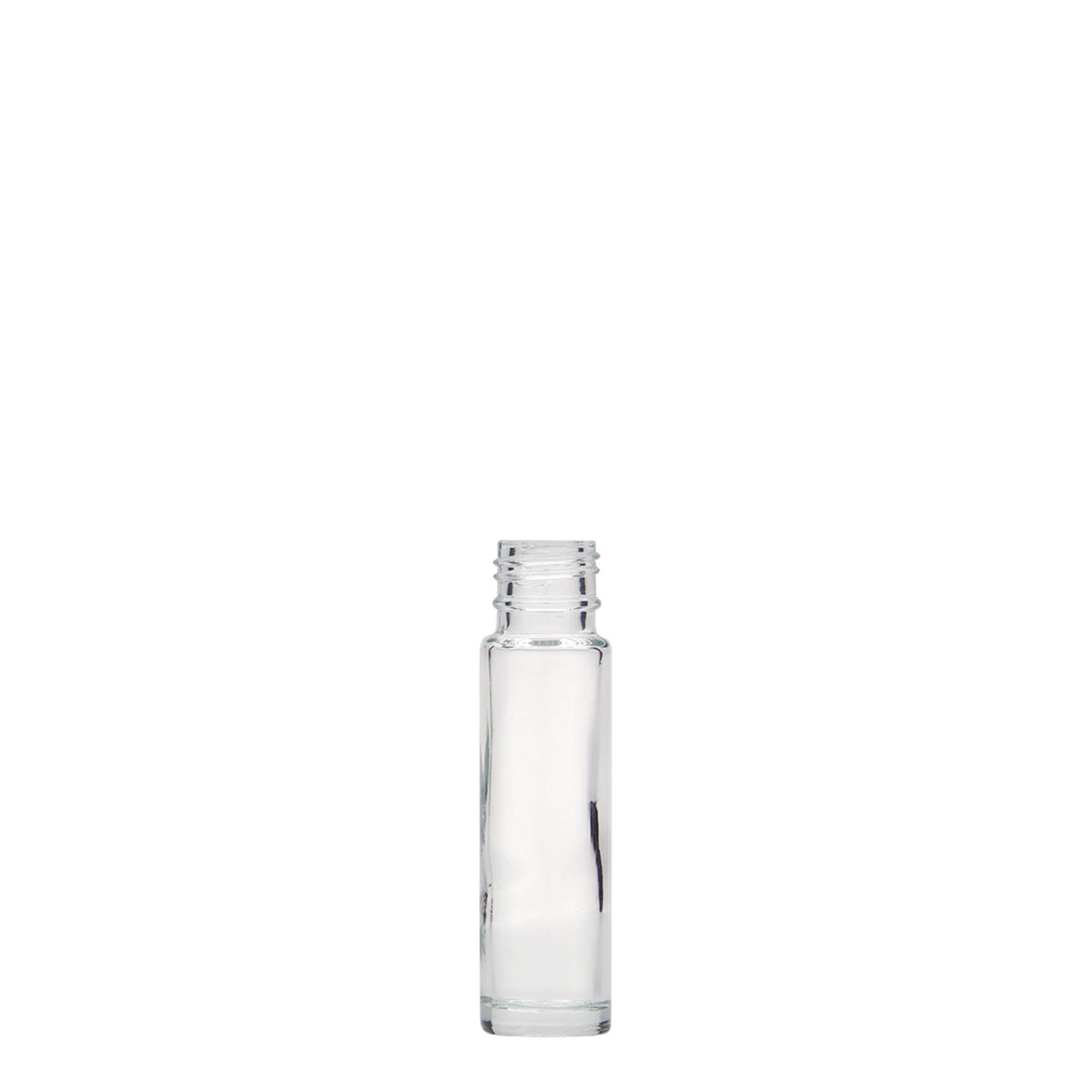 10 ml roll-on fľaštička, sklo, hrdlo: skrutkovací uzáver