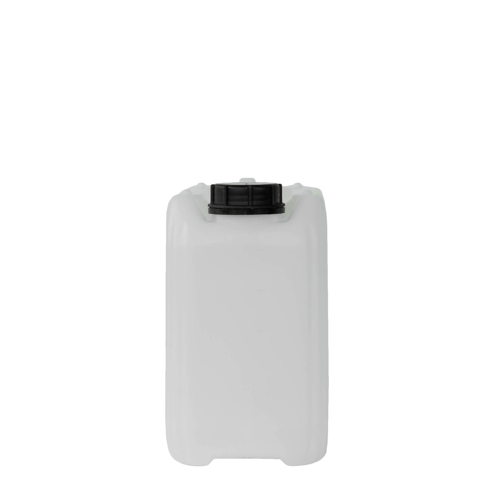 5 l kanister, obdĺžnikový, HDPE plast, prírodný, hrdlo: ND 55