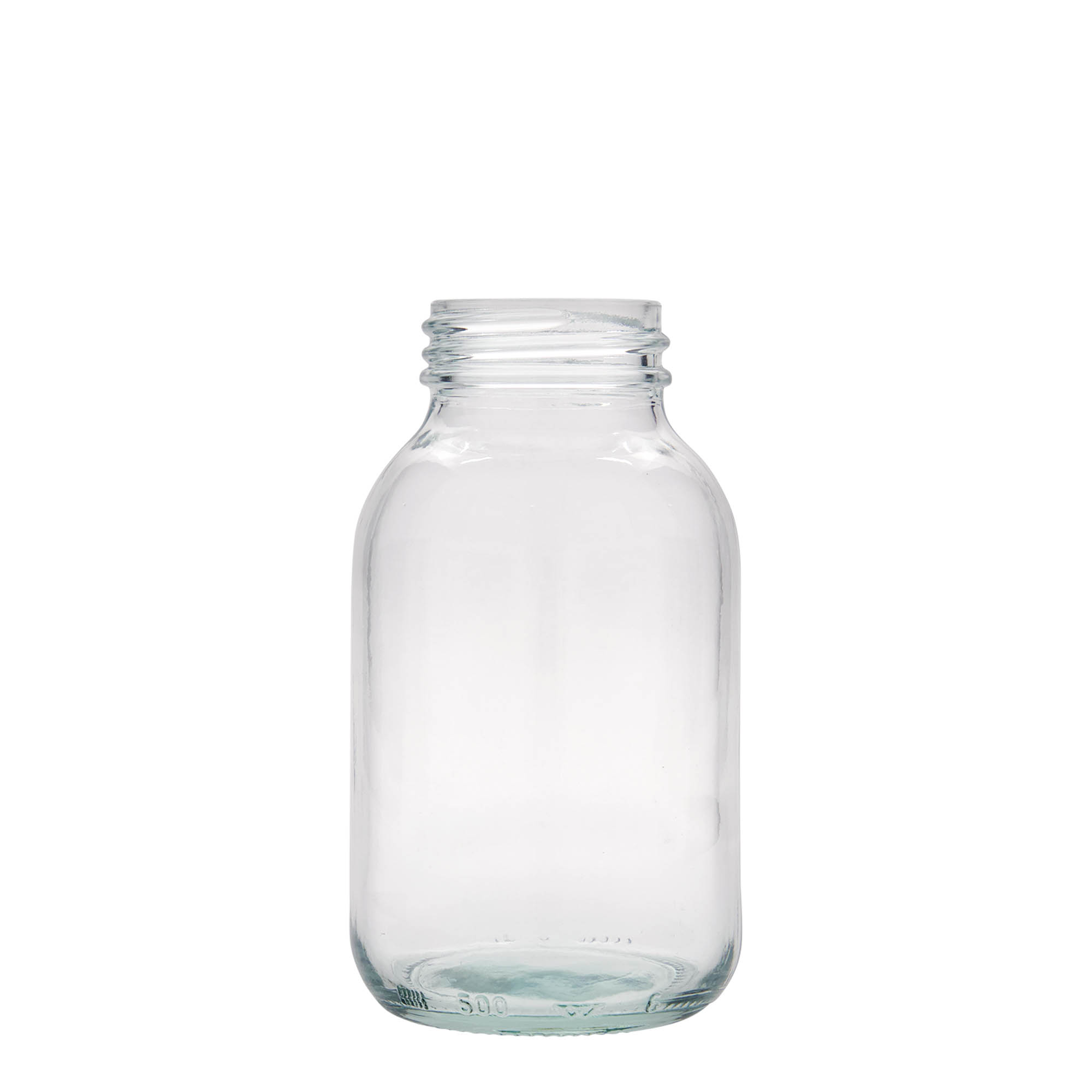 500 ml širokouhlové sklo, hrdlo: DIN 55