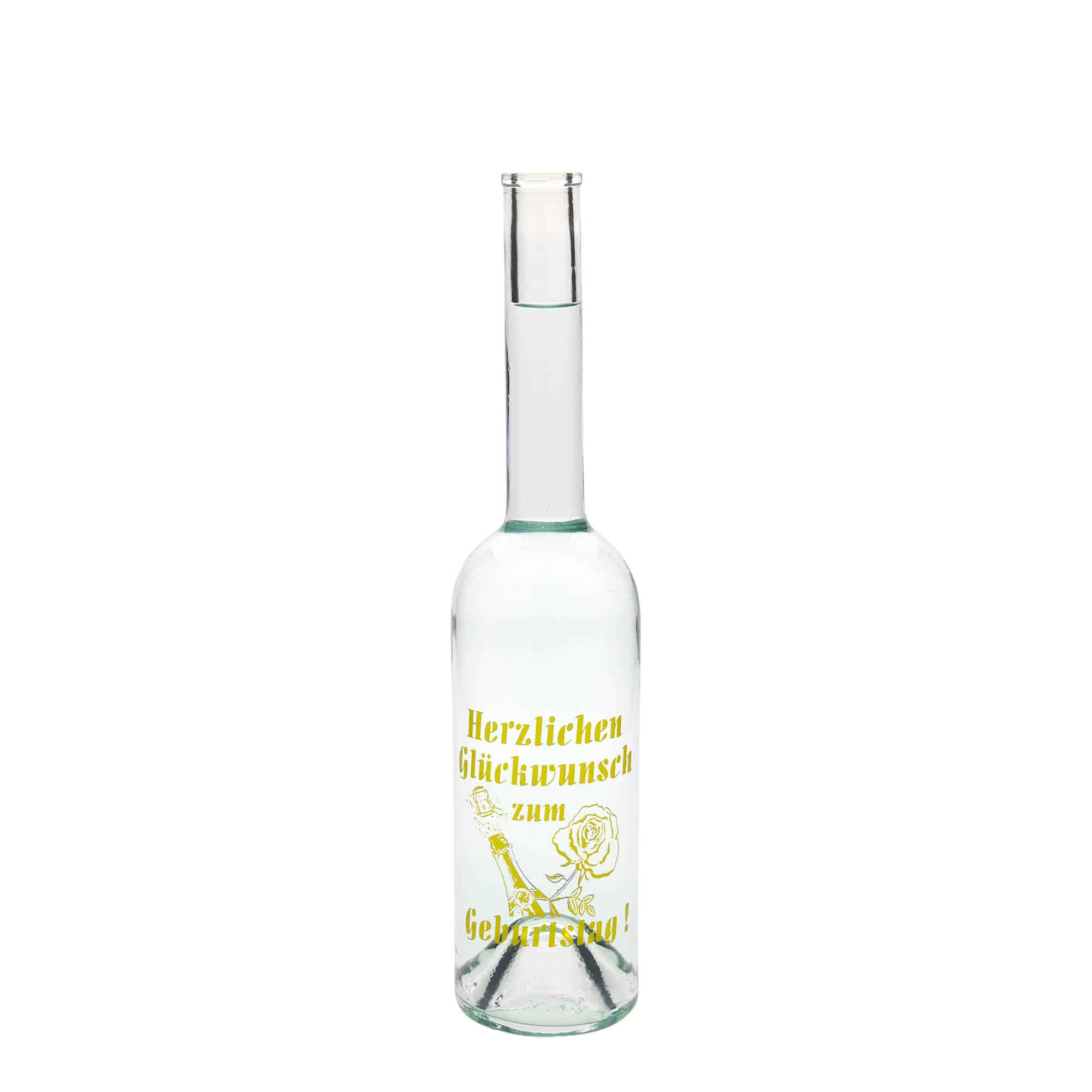 500 ml sklená fľaša Ma x imo s potlačou „Karneval“, hrdlo: korok