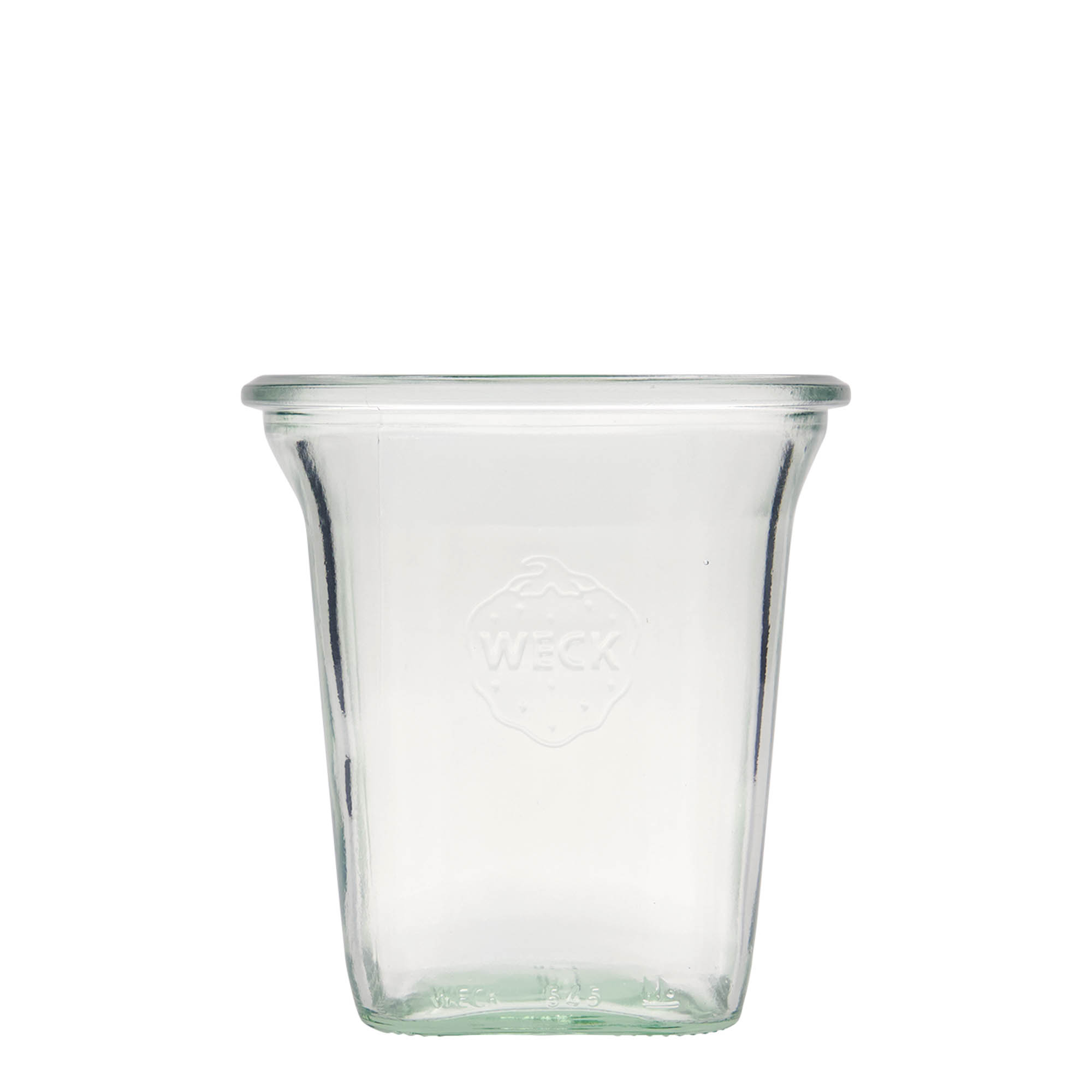 6x 545 ml WECK-štvorcový pohár Quadro so skleneným viečkom RR 100