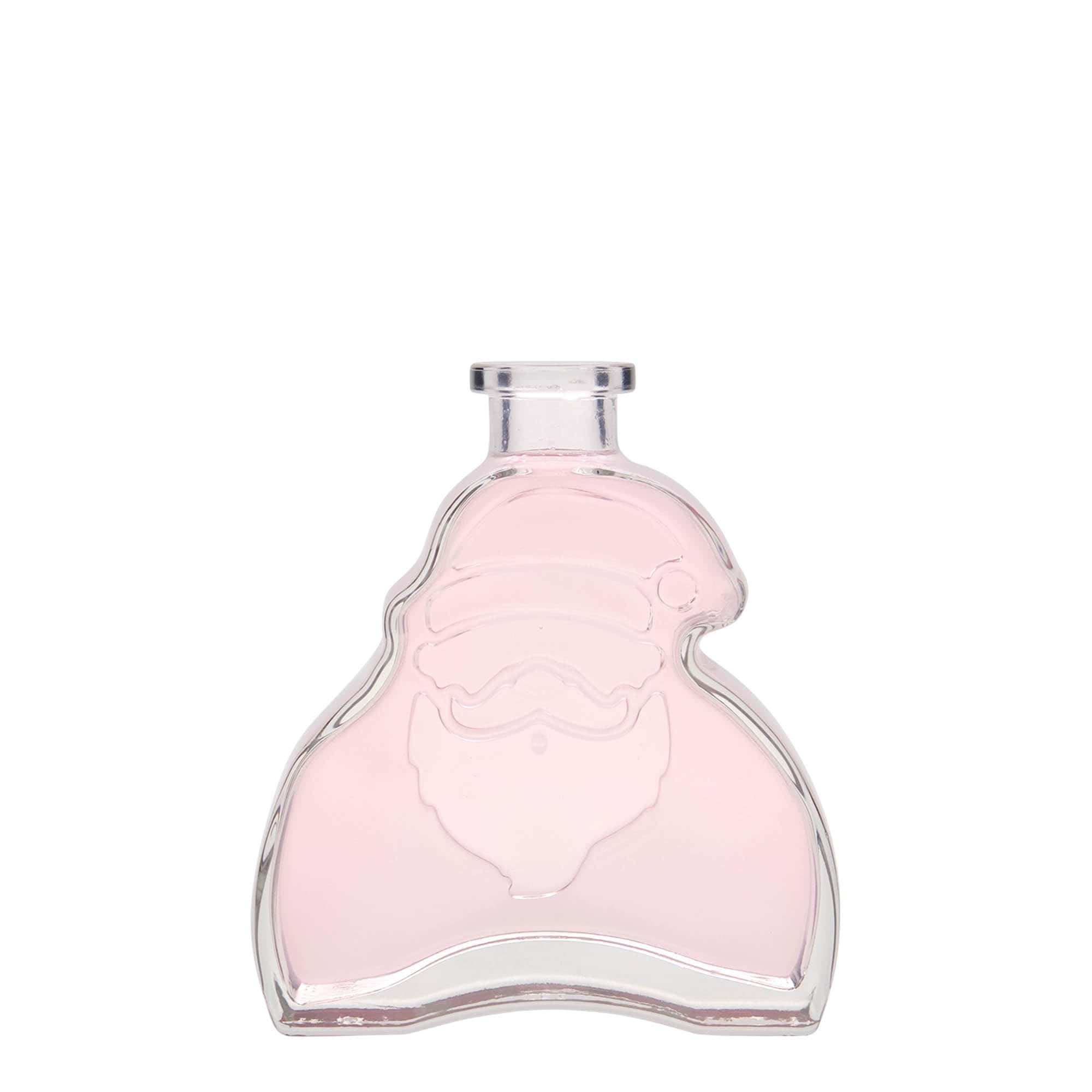 200 ml sklená fľaša „Santa Claus“, hrdlo: korok