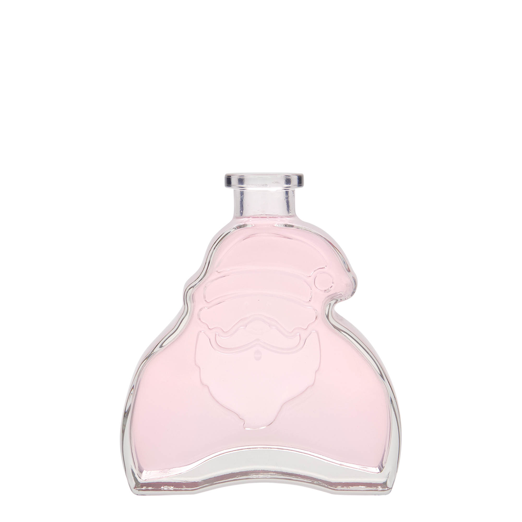 200 ml sklenená fľaša 'Santa Claus', hrdlo: korok