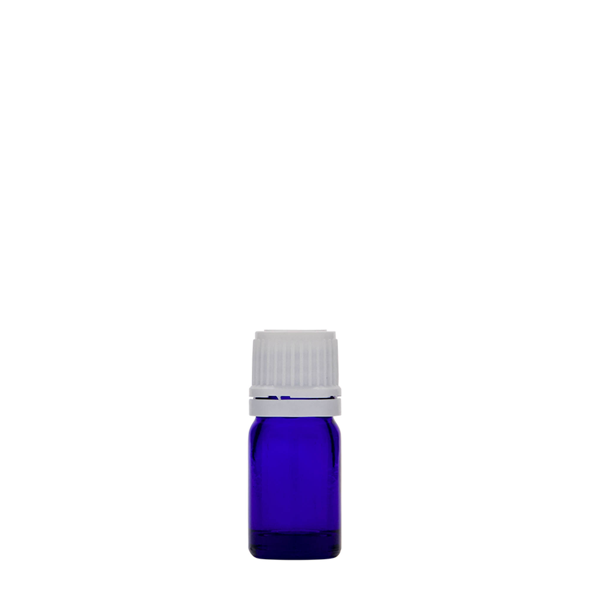 5 ml lekárska fľaštička, sklo, kráľovská modrá, hrdlo: DIN 18 5 ml lekárska fľaštička, sklo, kráľovská modrá, hrdlo: DIN 18